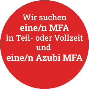 Jobangebot MFA und Azubi MFA gesucht